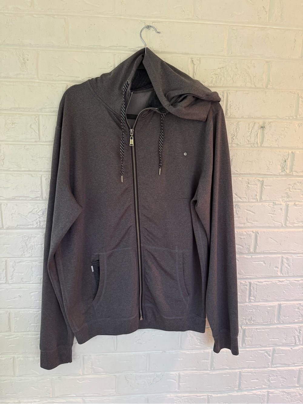 Men's Vuori Hooded Full-Zip Sweater Jacket - Charcoal